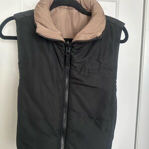 Windsor Black Vest with Brown Lining